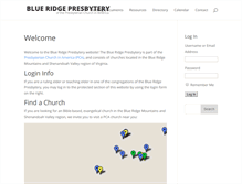 Tablet Screenshot of blueridgepresbytery.org
